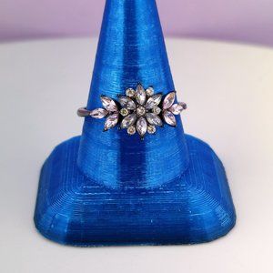 Purple Flower Ring Size 9 - Fragrant Jewels